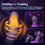 Little Lucky Rabbit Vibrator G-Spot Dildo Clitoral Stimulator Adult Sex Toys With 10 Vibration 10 Thrust Vibration Modes Rechargeable Body Safe Silicone For Women And Couple (Purple Vibrators)