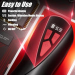 Male Sex Toys Fleshlight Vibrating Masturbator,Male Masturbator Automatic Pocket Pussy With Lcd Display & Lifelike Vagina Powerful 9 Vibration & 5 Suction Modes, Mens Vibrator For Sex Blowjob Pleasure