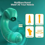 Rotating Vibrator Licking Sex Toys, 3 In 1 Clitorals Stimulator G Spot Vibrator With Rotating Head & Vibrating Tongue Support 10 Modes, Vibrating Dildos Adult Toys For Women Couples