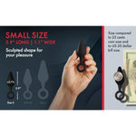F-10 Anal Plug Trainer Kit For Comfortable Long-Term Wear, 3 Silicone Anal Plugs Training Set With O-Ring Base Prostate Sex Toys For Beginners Advanced Users