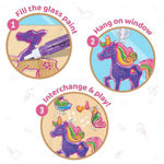 DIY Unicorn Suncatcher Kit, 16 Pieces, Mess-Free, USA Made