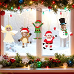 28 Pack Christmas Photo Frame Craft Kit with Snowman, Angel & Reindeer Designs