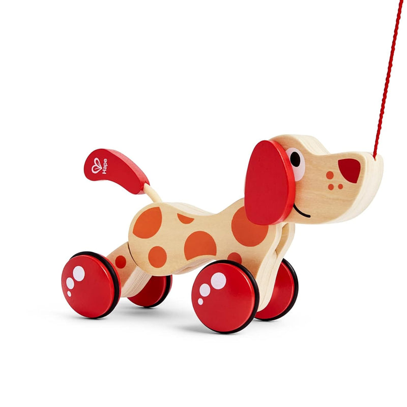 (1, 40 x 40 cm) - Hape E0347 Pepe Pull Along - Walk Along Wooden Dog Toy -