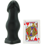 Doc Johnson Titanmen - The Rumpy - 6.5 Inch Durable Anal Plug with 6.9 Inch Girth and Phallic Tip - Flared Safety Base - Matte Finish - Butt Plug - Black