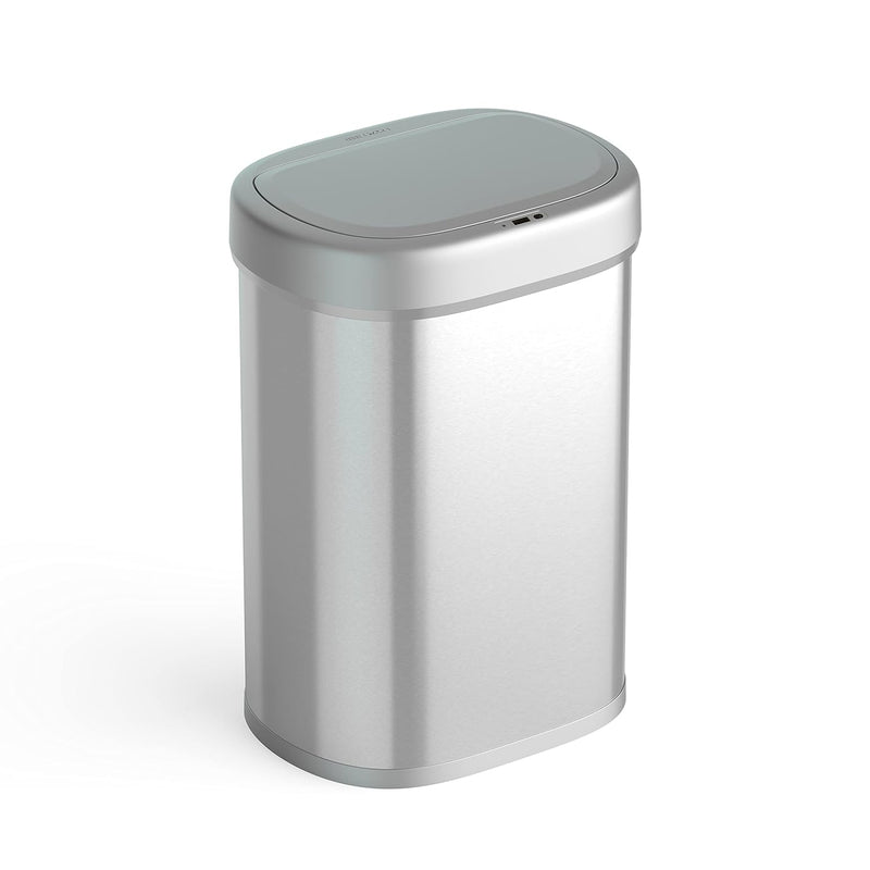 Dzt-80-24 Trash Can, Silver