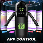 Automatic Male Masturbator Penis Pump Male Sex Toys For Men, Hands Free Masturbators Stroker Pocket Pussy Penis Sleeve Blowjob With App & 7 Sucking Vibrating,Lcd Display Adult Toys Sex Machine