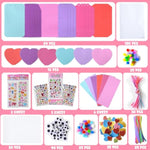 36 Sets Valentine's Day Foam Bookmark Craft Kit for Kids, DIY Cards & Ornaments