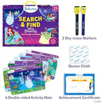 Search And Find Disney Princess Educational Game - Reusable Preschool Learning Activities, Christmas Toys, Art & Crafts, Gifts For Toddlers & Kids Of Ages 3, 4, 5, 6
