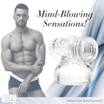 Hummingbird Magic Wand Attachment – Dual-Sided Textured Sleeve For Men & Women, Vibrating Massager Accessory, 3.25" X 1.25.