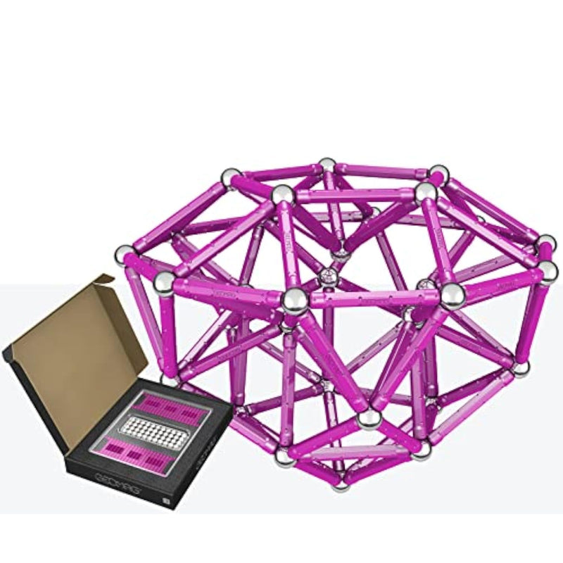 Geomag Masterbox Magnetic Toys for Kids Ages 8+, 248pc Purple Educational STEM Magnets for Kids - Swiss-Made Magnetic Blocks, Tiles and Building Toys from 100% Recycled Plastic