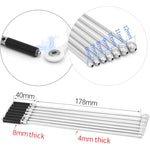 Hollow Metal Urethral Plug Gourd-Shaped Anal Plug Set Male Masturbation Anal Plug Toy