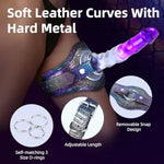 Leg Strap On Thigh Harnesses Dick Face Riding Suction Cup Dildo Holder Mount Pillow Chair Wearable Adjustable Soft Leather Strapon Pegging O Rings Harness For Couples Gay Lesbians Sex Toy