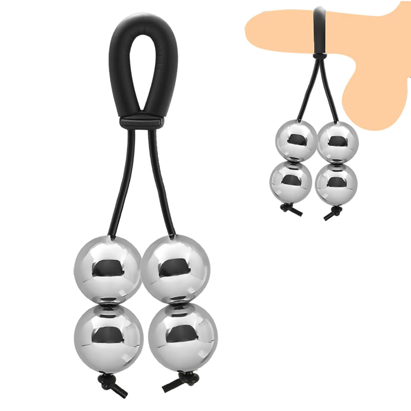24.5 Oz (Approx. 695 Grams) Metal Penis Stretcher - Adjustable Weight Physical Exercise Tool, Male Training Enlarger Sex Toy, Wearable Male Penis Extension Exercise Stretcher (Xl:4Pcs Ball, Count, 1)