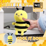 Christmas Microwavable Weighted Stuffed Animal For Kids Lavender Scented Cute Plush Heatable Coolable Plushie For Gift Adults Soothing Warmth Comfort Heating Pad For Cramps(Bee)