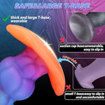 7.5In Large Butt Plug Tentacle Dildo, Silicone Luminous Butt Plug Xl Wearable Buttplug With Safe T-Base, Monster Anal Dildo Anal Trainer Stretcher Prostate Massager, Adult Sex Toys For Gay Men Women