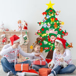 3.2 FT DIY Felt Christmas Tree Set with 41 Ornaments for Kids & Toddlers