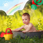 12 Pieces Watering Can For Kids Bath Buckets Toys Play Sand Toys Plastic Small Watering Pot With Handles For Childrens Gardening Tools Beach Playing Sand(Basic Style)