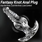 Knotted Anal Plug Training Toy Wearable Tentacle Butt Plug Anal Dilator (M)