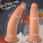 2.93'' Huge Thick Dildo With Small Glan & Thick Shaft, 12'' Dual Density Silicone Big Anal Dildo Without Ball For Deeper & Faster Play, Massive Dildos Fake Penis Sex Toys For Advanced Player Anal Play