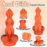 Anal Plug Adult Sex Toys And Game, Monster Dildo Buttplug With Suction Cup Base For Hands-Free Play, 10’’ Silicone Butt Plug Fantasy Anal Dildo Prostate Massager And G-Spot Stimulation (L)