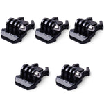5X Quick Release Buckle Clip Basic Base Mount For Gopro Hero 12, 11, 10, 9, 8, 7, 6, 5, 4, Session, 3+, 3, Gopro Max, Hero (2018), Fusion, Dji Osmo Action, Akaso, Sjcam, Action Cameras