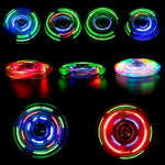 3 Pack Led Light Up Fidget Spinners - Christmas Gifts & Stocking Stuffers. Crystal Finger Toy For Stress Relief, Gifts For Kids & Teens.