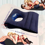 Inflatable Sex Wedge Pillow for Couples with Soft Flocked Surface