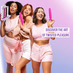 8" Big Twist Vibrator Textured Silicone Vibe For Vagina G Spot Clitoris Stimulation 10 Function Vibrator Smooth Touch Waterproof Quiet Powerful Adult Sex Adult Toy Gift For Women Couples