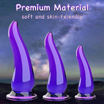 Silicone Anal Dildo, Realistic Dildo With Strong Suction Cup For Hands-Free Play,Flexible Dildos Adult Sex Toy For G-Spot Compatible With Strap On Dildo Harness (7.8 Inches)