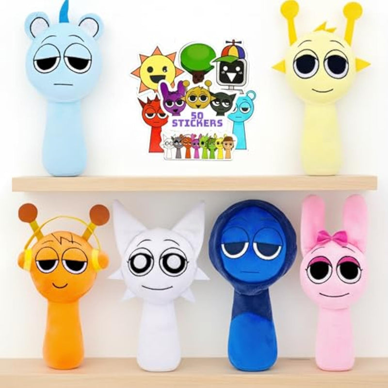 Soft Plush Toys Set – Phase 1 Soft Stuffed Characters, Adorable Collectible Plush Dolls, Great For Fans & Kids (6 Pcs)
