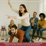 FITZ Commit to The Bit Adult Party Game - Fast-paced Improv Game for Hilarious Group Play, NSFW Rated R Version for Ages 17+, 4+ Players
