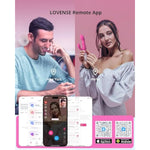 Nora Rabbit Vibrator With App Control, Pink Vibrator Rabbit With Dual Motor, Clitoral Stimulator Dildo Massager, Sex Toys For Women With Smartphone Wireless