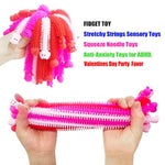 36 Pack Valentines Day Gifts Stretchy Strings Sensory Autism Toys Stretchy Fidget Toys Great For Kids Girls Boys Valentines Treat Bags Gifts Stress Relief Party Favors Gifts (Valentine'S)
