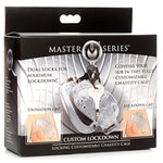 Dual Custom Lockdown, Locking Customizable Chastity Cage - Clear