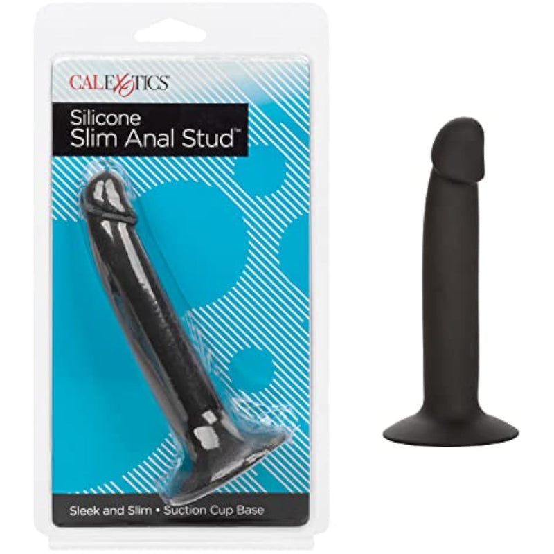 Silicone Slim Anal Stud, 5.25 Inch Butt Plug With Suction Cup - Se-0416-05-2 Black