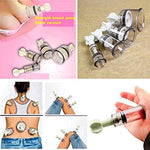 Red Nipple Clips Clamps And Nipple Suckers For Women/Men Adjustable Pressure Breast Clamps Stainless Steel Non Piercing Nipple Rings Decorative Clip Adult For Pleasure Toys