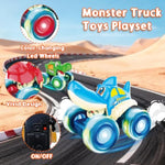 Monster Truck Toys, Light Up Monster Trucks For Boys Age 4-7, Toy Cars For Toddlers 1-3 With Shark Bull Crocodile Truck, Musical Press And Go Cars Kids Toys Gifts For Birthday Christmas