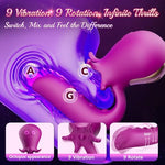 G Spot Dildo Vibrator - Air Pulse Burst Modes Tentacle Dildos