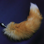 Fox Tail Anal Butt Plug G-Spot Stimulating Great Pleasure Valentine'S Sex Toy(Yellow)