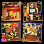 Magic Astrology Book Nook Building Set With Lights, 946 Pcs Diy Booknook Building Block Model Kit For Home Bookshelf Decor, Miniature House Building Brick For Adults Teens Boys Girls Ages 10+