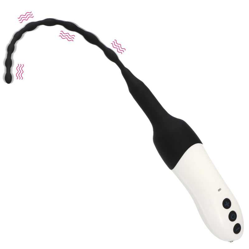 Vibrating Urethral Sound Dilator Vibrator Sex Toys, Male Masturbation Penis Plug Glans Training Urethral, Penis Stimulation Massager, Silicone Urethral Stretcher Sounding Rods For Men