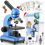 Microscope For Kids Beginners Children Student, 40X- 1000X Compound Microscopes With 52 Pcs Educational Kits