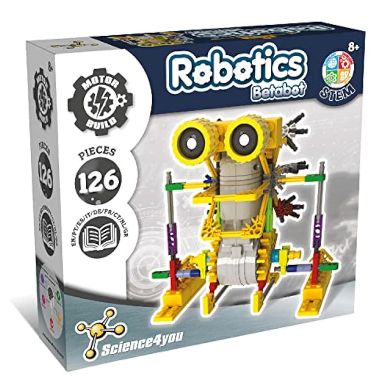 Robotics Betabot - Stem Robotics Kit For Kids 8-12+, 126 Pieces Included, Robot Building Kit For Kids, Robot Toys, Game, Gift For Boys And Girls Ages 8 9 10+
