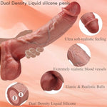 Strap On Dildo Harness Sex Toys With 2 Removeable 8.5 Inch Big Realistic Dildo,Soft Liquid Silicone Adjustable Strapless Strapon Wearable Pants G-Spot Anal Sex Toy For Women & Lesbian