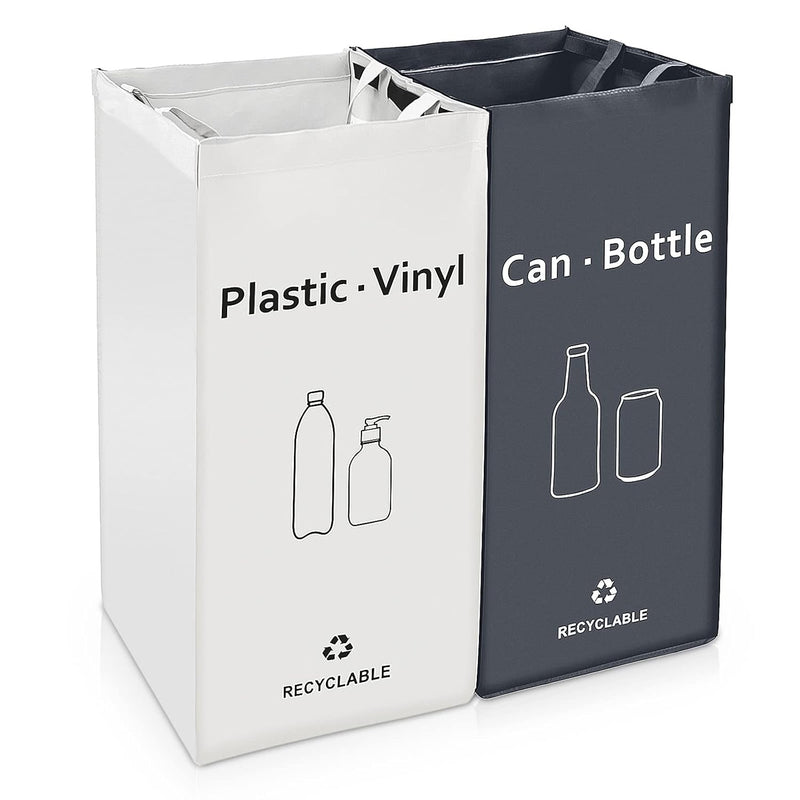 Separate Recycling Waste Bin Bags, Recycle Bins For Kitchen Home - 28 Gallon Tra