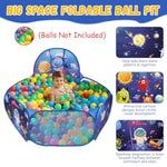 3 In 1 Rocket Ship Play Tent With Tunnel Ball Pit For Kids Space Themed Pop Up Playhouse Indoor Outdoor Astronaut Tent Set Toy Gift For Boys Girls Toddler Baby Child Games Birthday Party