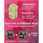 Sex Dice Game Sex Things For Couples Lover, Dice Glow In The Dark With Actions Body Parts, Couple Games Naughty Sexy Fun Intimate Set Perfect For Romantic Anniversary Date Night Bedroom, Black Sex Toy