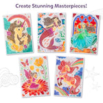 Magical Art & Craft Kit with Unicorns and Princesses Paint-Over Art