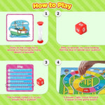 Memory Board Games For Kids, Educational Learning Board Games, Memory Game For Boys And Girls Ages 6+, Fun Educational Toy For Travel Indoor Outdoor Classroom Family Games 2-4 Players