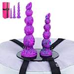 Silicone Suction Cup Dildo Mount Set With 3 Pcs Monster Knot Dildos (7.9", 10", 13") Strap On To Sex Swing Chair Ride, Realistic Large Fantasy Horse Dildo Pillow Machine Saddle Sex Toy For Women Men